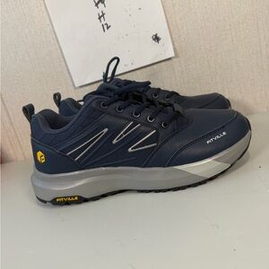 FitVille Mens Wide Hiking Shoes Water Repellent Outdoor Work Shoes Size 11.5W